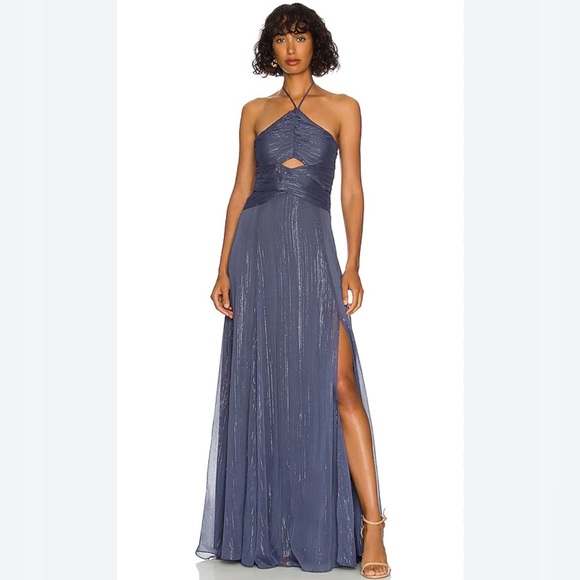 LIKELY Night Shadow Runa Halter Gown Size 6 - Picture 2 of 7